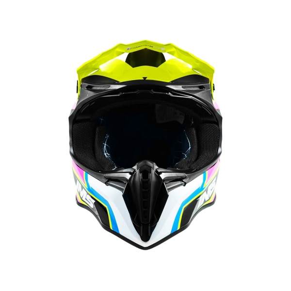 Capacete IMS Revo Edge Trilha Motocross - Azul Fluor Rosa