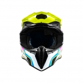 Capacete IMS Revo Edge Trilha Motocross - Azul Fluor Rosa