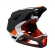 Capacete Fox Full Face Profame - Blocked Preto Branco Laranja