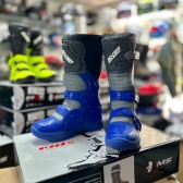 Bota IMS Track Infantil Trilha Motocross - Azul Preto
