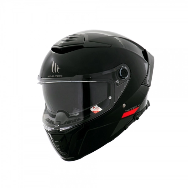 Capacete MT Thunder 4 - Solid Black Gloss