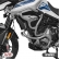 Protetor de Motor e Carenagem com Pedaleira Scam Triumph Tiger 900 - Prata