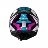 Capacete Norisk Razor - Speedmax Preto Branco Rosa