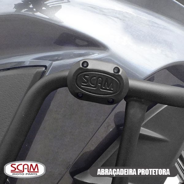 Protetor de Motor e Carenagem com Pedaleira Scam Tiger 800 2012+
