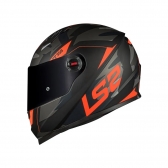 Capacete LS2 FF358 - Tank Preto Laranja