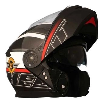 Capacete Helt Hippo Glass Spirit Escamoteável Viseira Solar