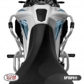 Protetor de Motor e Carenagem com Pedaleira Scam Triumph Tiger 900 - Prata