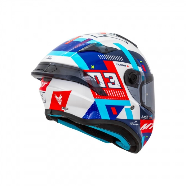 Capacete MT Targo S - Sergio Garcia 2024 D7 Azul