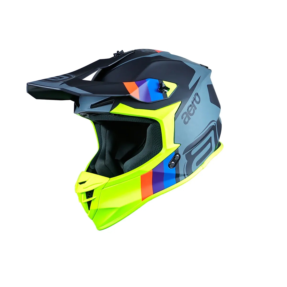 Capacete ASW R3 - Sync Chumbo Preto Amarelo