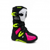Bota IMS Robust Infantil Trilha Motocross - Preto Branco Rosa