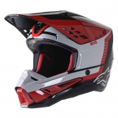 Capacete Alpinestars SM5 - Beam Black Gray Red Glossy