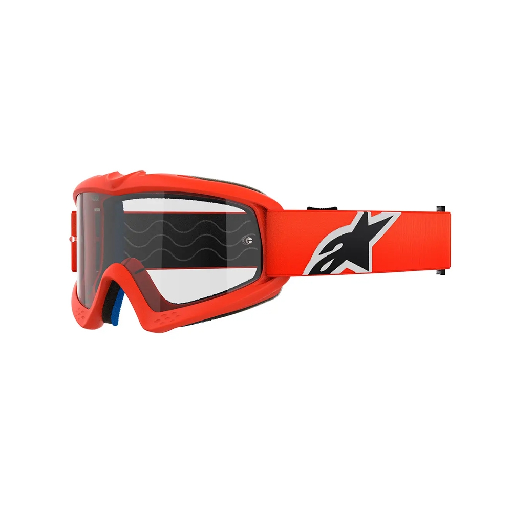Óculos Alpinestars Vision Youth Corp Lente Clear - Laranja