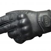 Luva X11 Route 2 Cano Curto Couro com Proteção - Preto