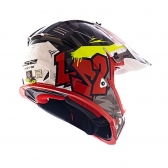 Capacete LS2 MX437 - Crusher Preto/Vermelho