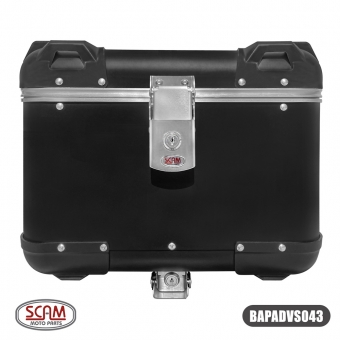 Baú Scam Ushuaia Alumínio 43L BMW Adventure 850 / 1200 / 1250 - Preto