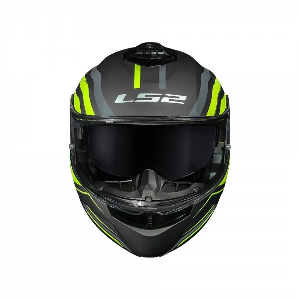 Capacete LS2 Strobe II FF908 - Phantom Cinza Verde Fluor