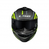 Capacete LS2 Strobe II FF908 - Phantom Cinza Verde Fluor