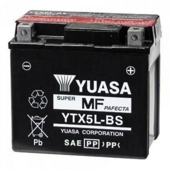 Bateria Yuasa YTX5L-BS Pop Biz125 CG125 Fan Titan Cargo Bros