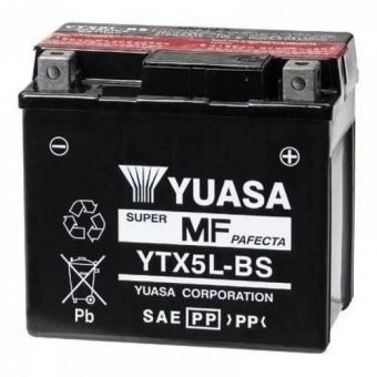 Bateria Yuasa YTX5L-BS Pop Biz125 CG125 Fan Titan Cargo Bros