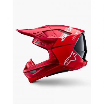 Capacete Alpinestars SM10 Flood Vermelho Fluo