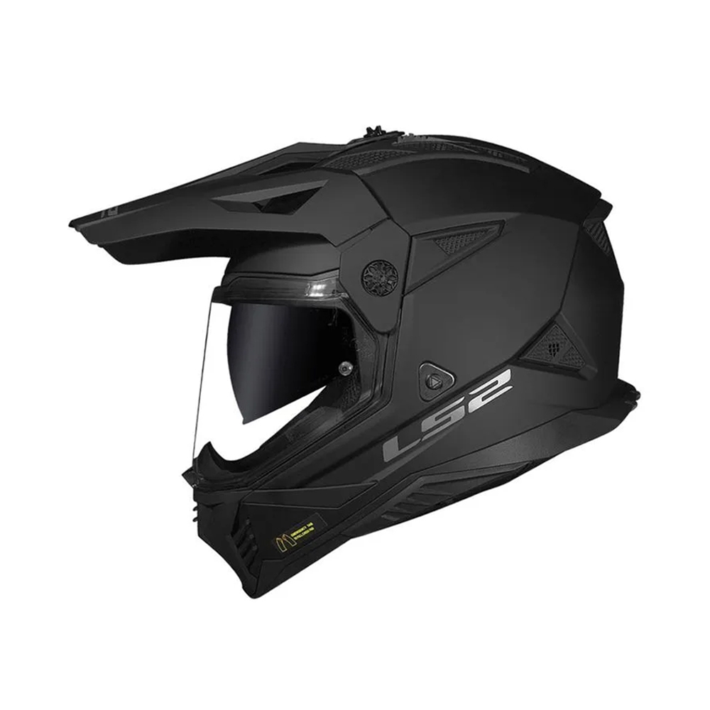 Capacete LS2 MX702 Pioneer II - Monocolor Preto Fosco