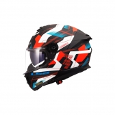 Capacete LS2 FF808 Stream II Mika - Branco Preto Vermelho