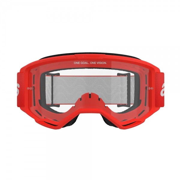 Óculos Alpinestars Vision 3 Wordmark Lente Clear - Vermelho
