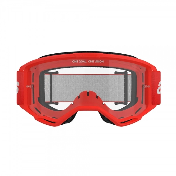 Óculos Alpinestars Vision 3 Wordmark Lente Clear - Vermelho