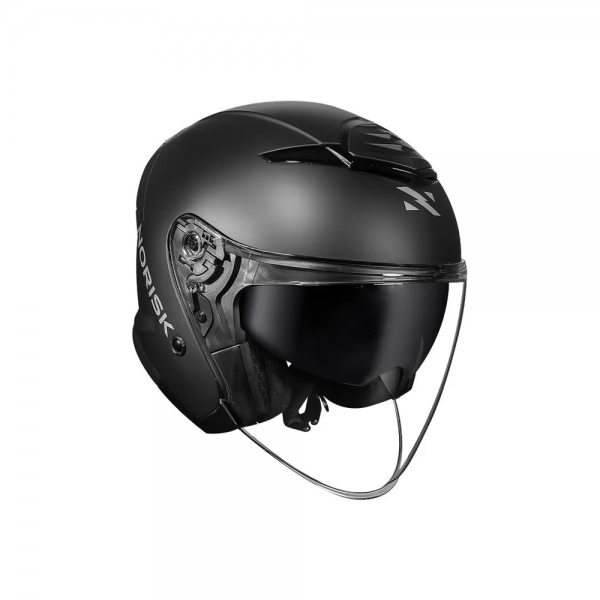 Capacete Norisk City Aberto - Monocolor Preto Fosco