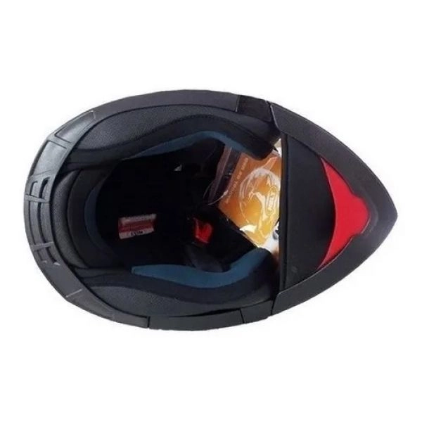 Capacete Helt Hippo Glass Preto Fosco Escamoteável Viseira Solar