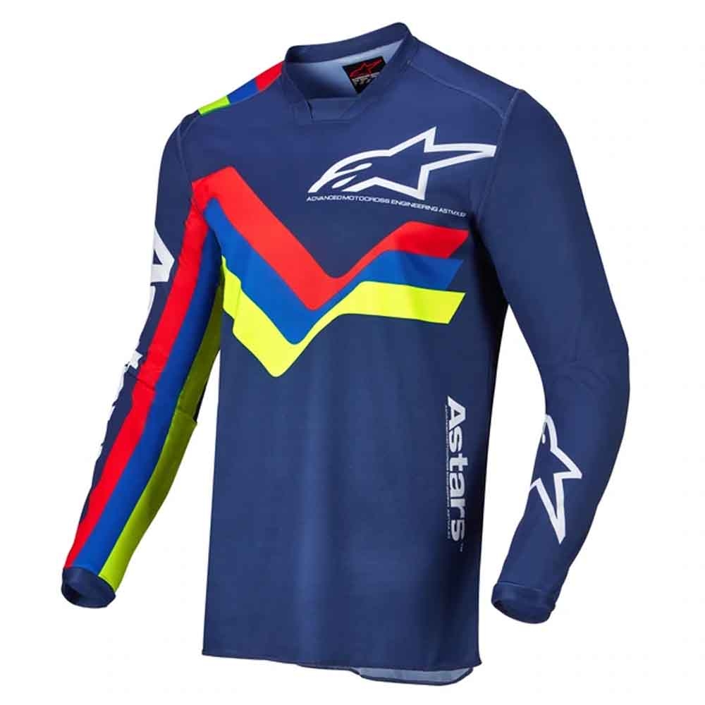 Camisa Alpinestars Racer Braap 2022 - Azul Escuro
