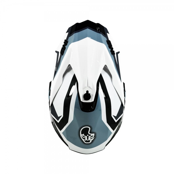 Capacete IMS Revo Edge Trilha Motocross - Branco Preto Cinza