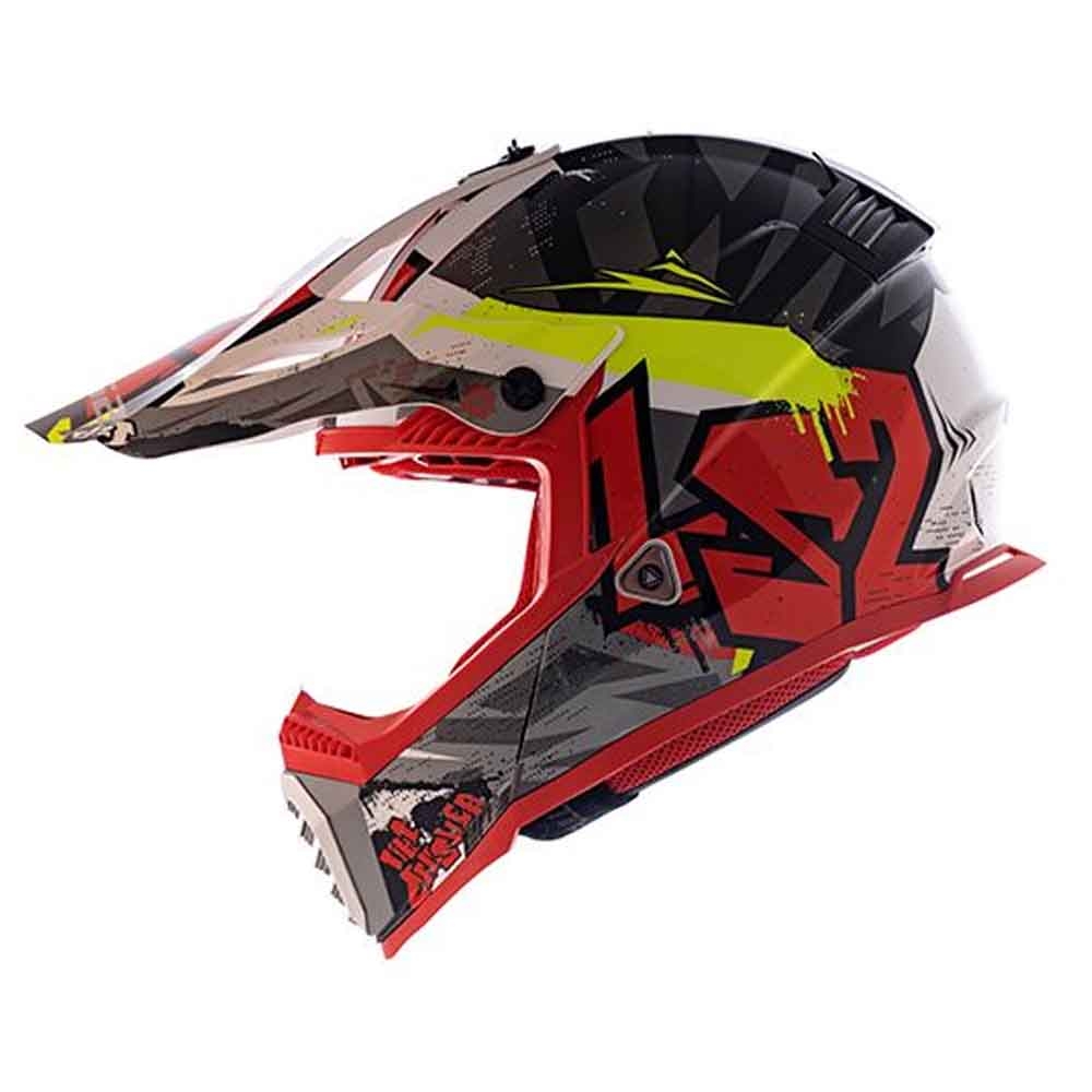 Capacete LS2 MX437 - Crusher Preto/Vermelho
