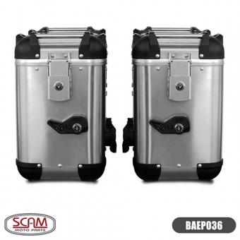 Baú Lateral Scam Ushuaia Em Alumínio 36L