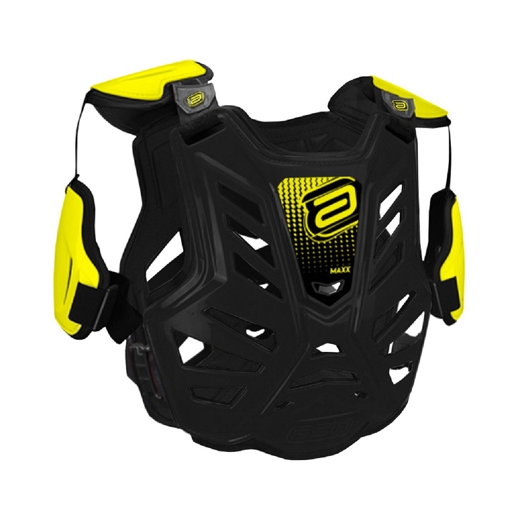 Colete ASW Maxx - Preto Amarelo Fluo