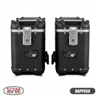 Baú Lateral Scam Ushuaia Em Alumínio 36L