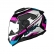Capacete Norisk Razor - Speedmax Preto Branco Rosa
