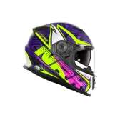 Capacete Norisk FF302 Soul II Control Preto Fosco Rosa