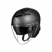 Capacete Norisk City Aberto - Monocolor Preto Fosco