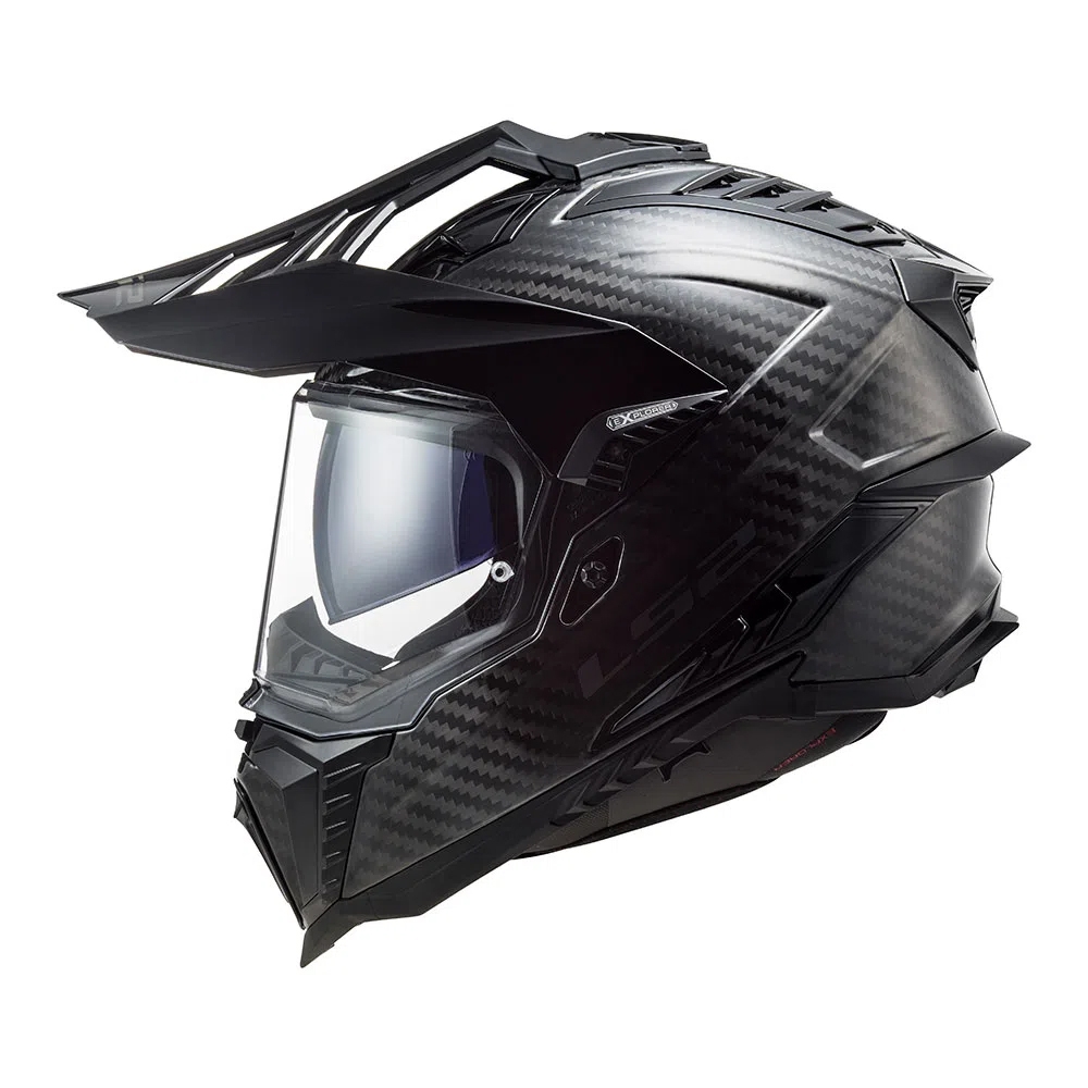 Capacete LS2 MX701 Explorer - Solid Carbon