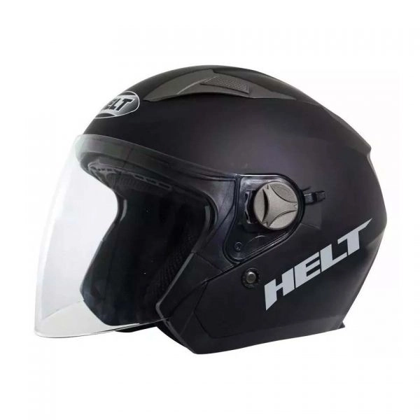Capacete Helt City Aberto C/ Óculos - Preto Fosco
