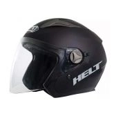 Capacete Helt City Aberto C/ Óculos - Preto Fosco