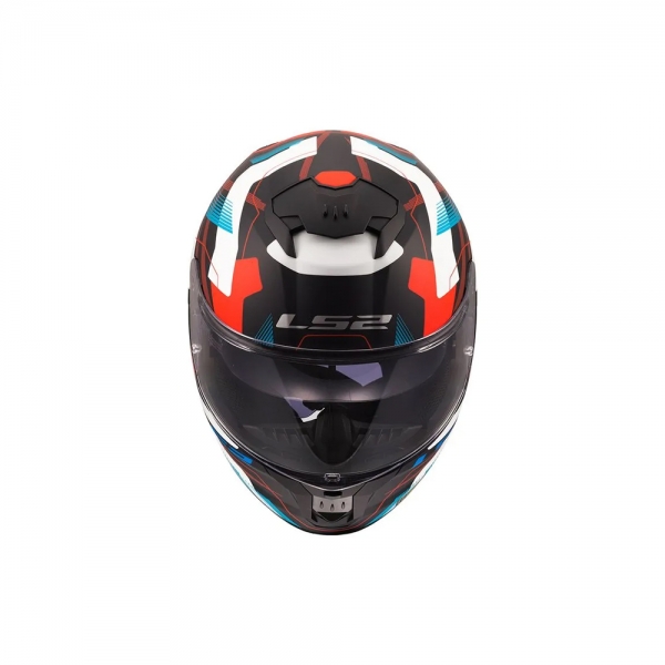 Capacete LS2 FF808 Stream II Mika - Branco Preto Vermelho