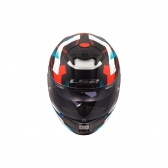 Capacete LS2 FF808 Stream II Mika - Branco Preto Vermelho