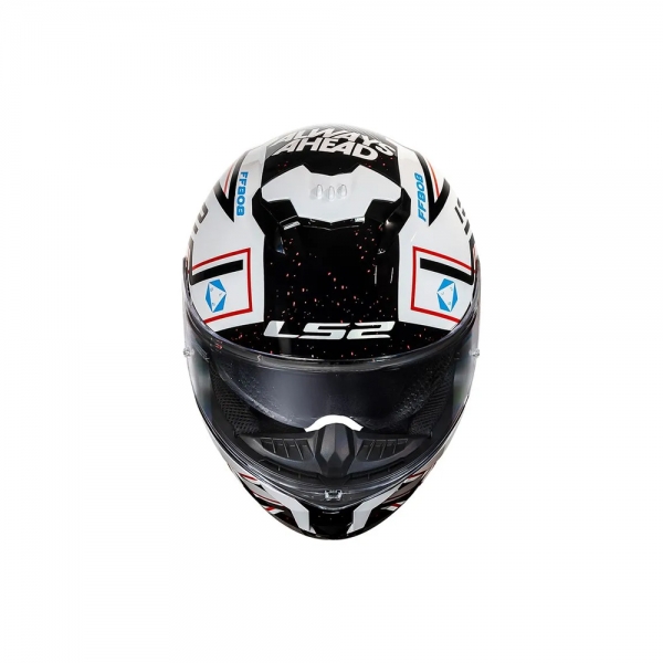 Capacete LS2 FF808 Stream II - Maze Branco Preto