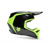 Capacete Fox MX V1 Flow - Preto Fluor