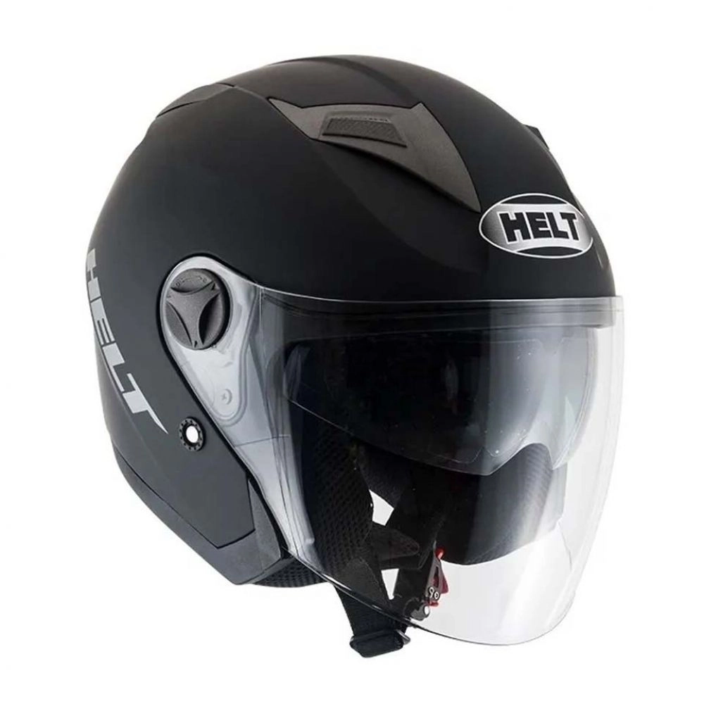Capacete Helt City Aberto C/ Óculos - Preto Fosco