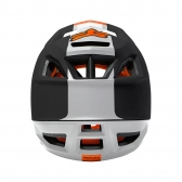 Capacete Fox Full Face Profame - Blocked Preto Branco Laranja