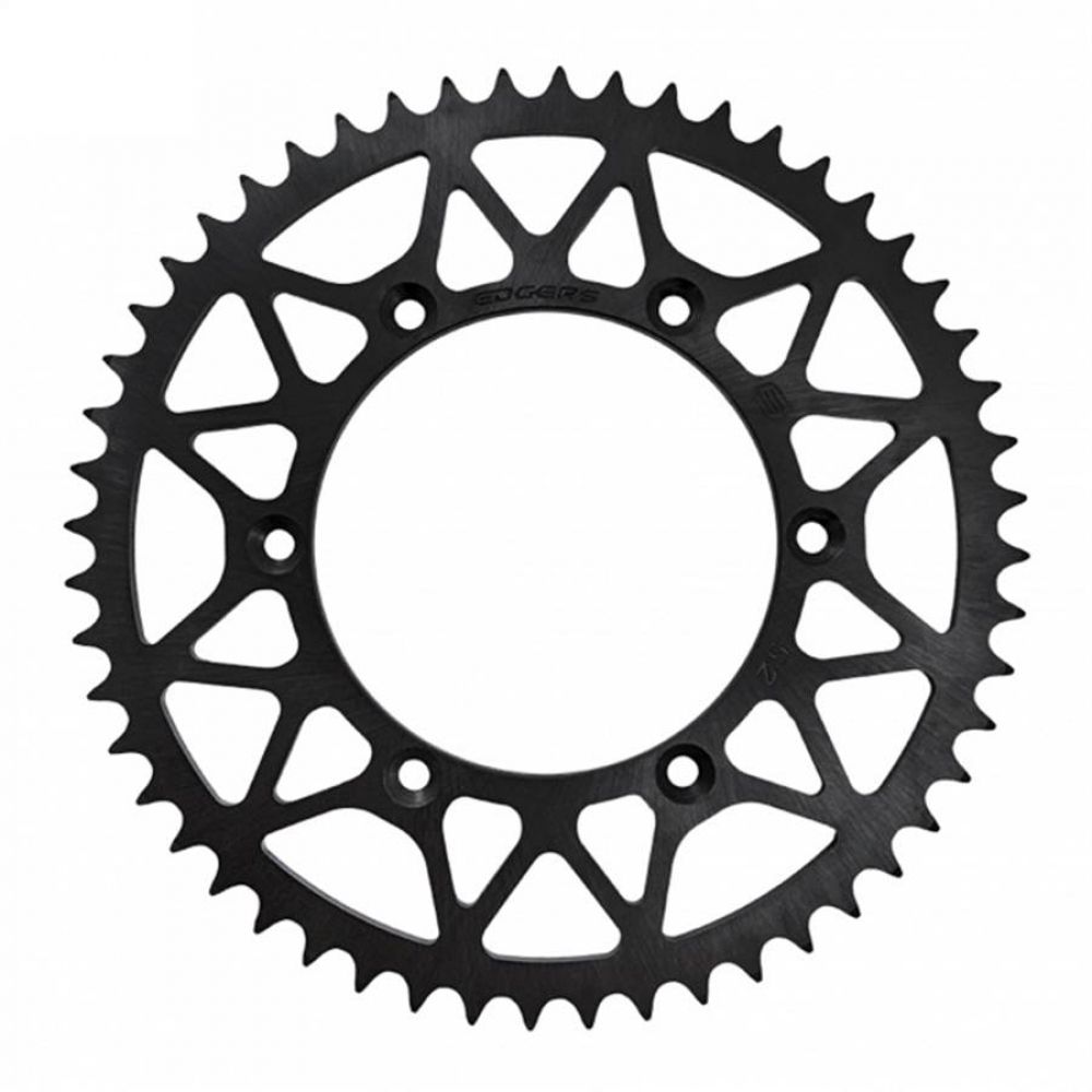 Coroa Edgers Aço YZ 125 / 250F / 250 / 400 / 426 / 450F - Preto