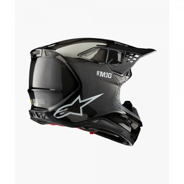 Capacete Alpinestars SM10 Solid Preto Gloss Carbon